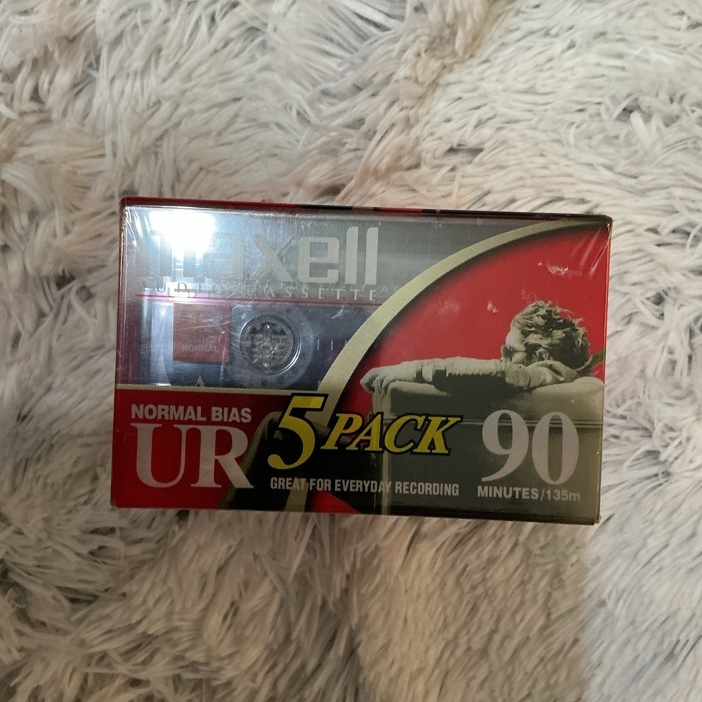 Maxell Audio cassette set of 5 90 minutes